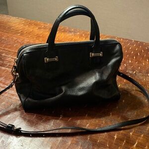 Coach Black Leather Satchel